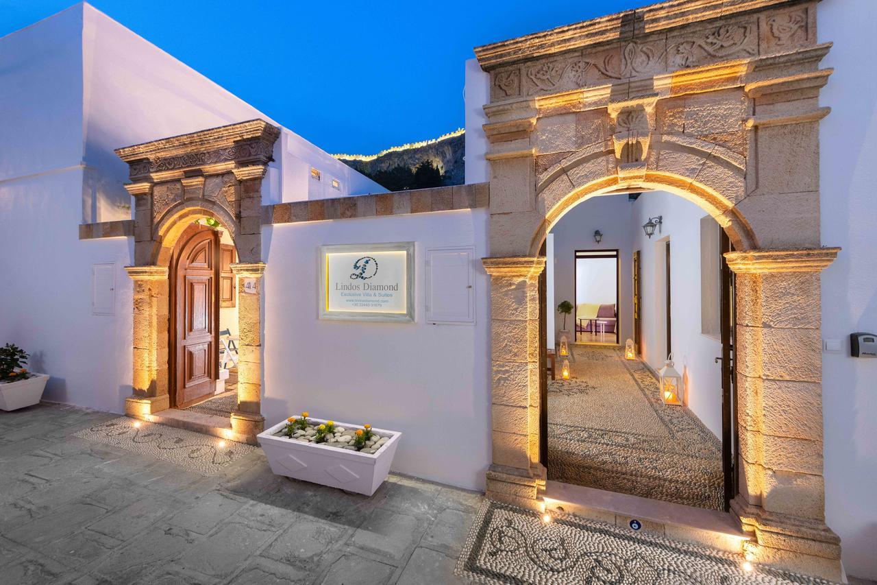 Lindos Diamond Exclusive Villa Eksteriør billede