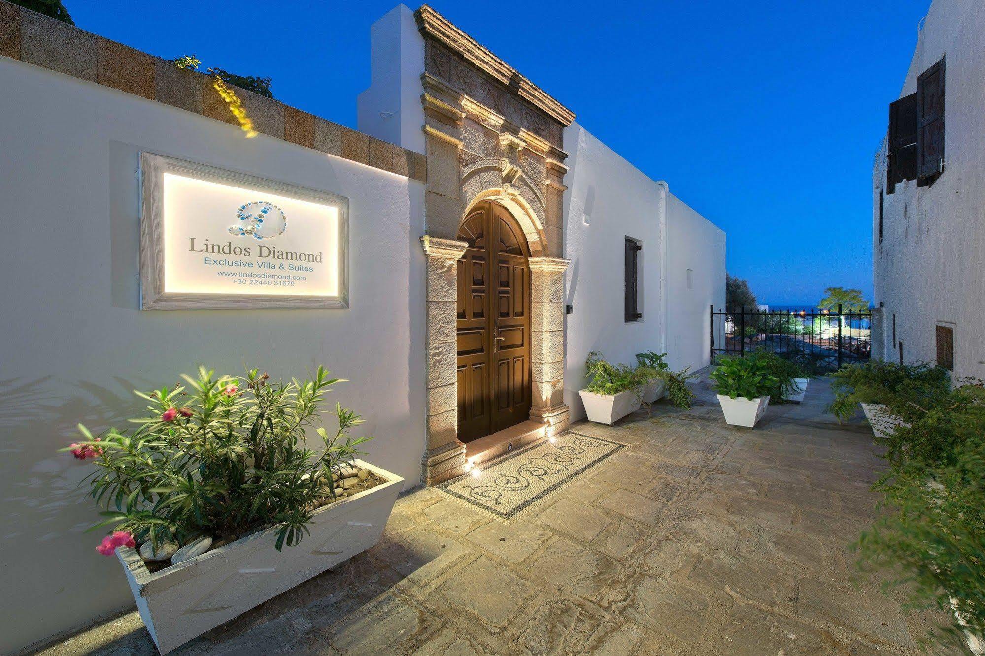 Lindos Diamond Exclusive Villa Eksteriør billede